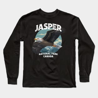 Jasper National Park Bold Eagle Vintage Look Long Sleeve T-Shirt